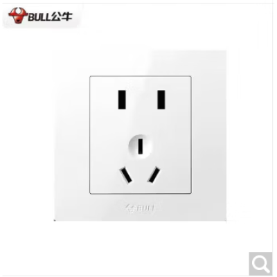 公牛正五孔86型开关 10A G32Z223 白色