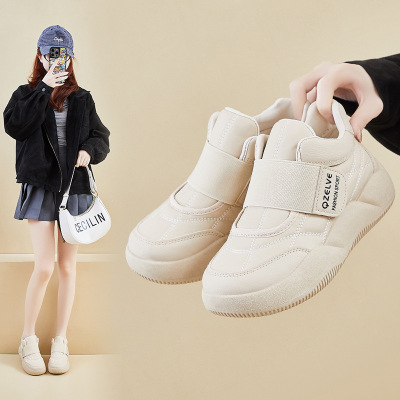 秋季小白鞋新款韩版ins女学生厚底增高运动板鞋休闲街拍_7