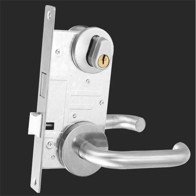 西星 防火门锁通用型 消防安全通道门304不锈钢芯锁逃生过道锁把手HELY-159