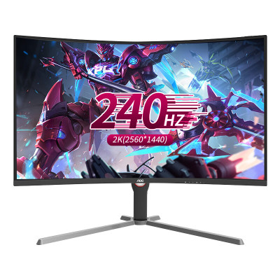 AOC CQ32G10Z 31.5英寸2K高清240HZ VA显示屏高刷新电竟游戏显示器AOC显示器高清显示器吃鸡游戏显示器显示屏240HZ高刷显示器