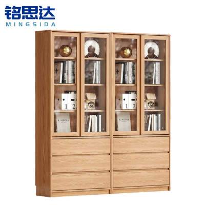铭思达实木书柜1.8米台