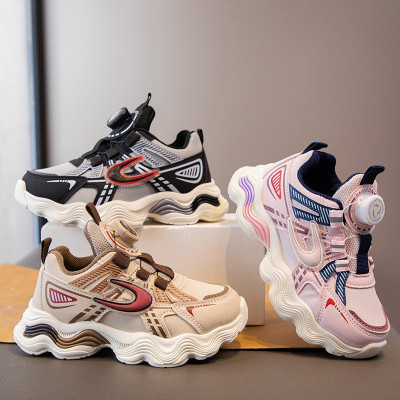 儿童透气老爹春秋新款韩版男女童厚底防滑学生休闲跑步运动鞋