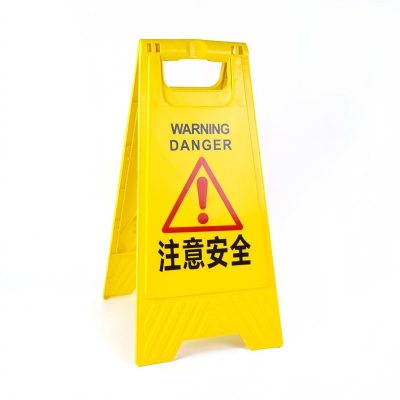 匹牧 PM-AZP-0002 标识牌塑料A字牌 注意安全 可定制 单位:个