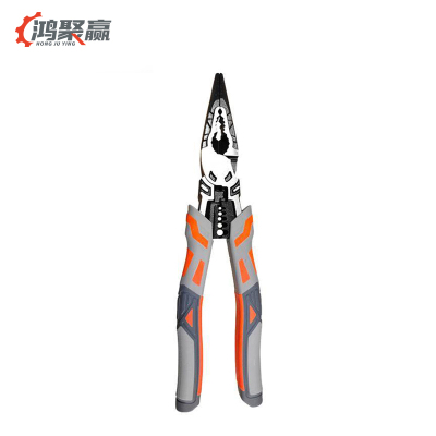 鸿聚赢 尖嘴钳 9寸 橙灰色 把
