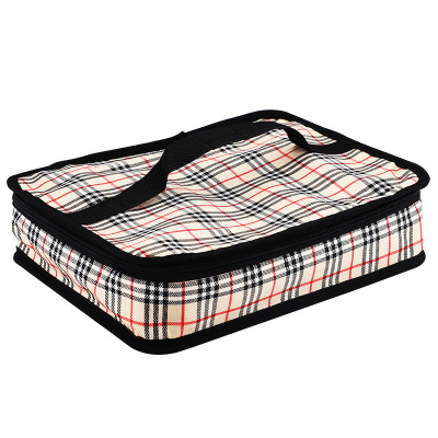 美帮汇茶具保温饭盒袋子手提长方形大号铝箔加厚饭盒袋便当包上班带饭兜餐包