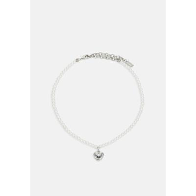 COACH女士可调节珍珠心形水晶项链配Coach珠宝 送女友礼物