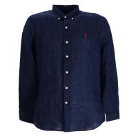 Polo Ralph Lauren2025新款男士衬衫长袖亚麻透气休闲正装商务轻便透气男衬衣