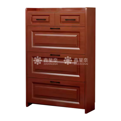 鑫星奈XXN4022009 木质翻斗鞋柜入户门口窄边鞋柜单层双抽屉