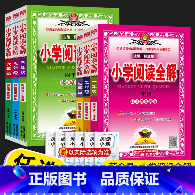 小学阅读全解 小学二年级 [正版]2023薛金星小学阅读全解一年级二年级三年级四年级五年级六年级上册下册全一册通用版语文