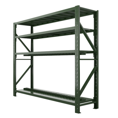 汉诺鑫威消防铁锹镐农具摆放架安保装备器材存放架绿色盾牌货架大盾牌架重型-主架