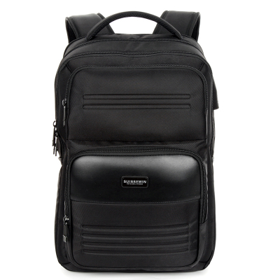 SUISSEWIN瑞士新款时尚商务休闲多功能气派潮男双肩包SN22806