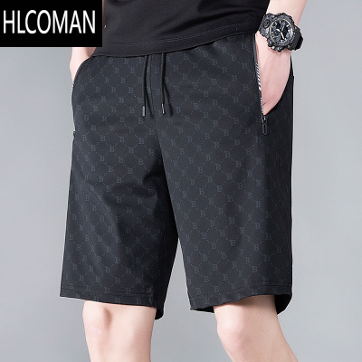 HLCOMAN冰丝休闲男士短裤2025新款夏季外穿大裤衩薄款裤子运动五分裤中裤