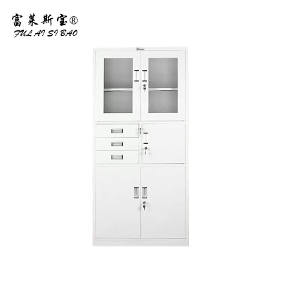 富莱斯宝 铁皮文件柜(偏三斗)档案柜储物柜 1800*850*390 /个