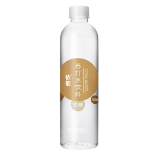 依能苏打水饮料无糖无汽弱碱原味苏打水500ml*24瓶