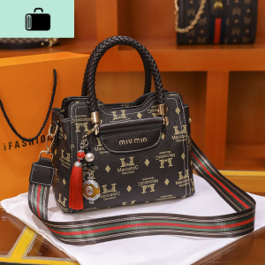 皮包包女包2020新款潮时尚洋气牛皮斜挎包女士大气手提包单肩包NEW LAKE 咖啡色女斜挎包 咖啡色