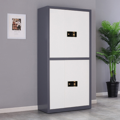 翌嘉 YJ-20054 保密柜套色档案柜资料柜通双节指纹密码锁