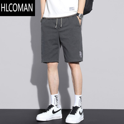 HLCOMAN夏季薄款五分裤男士休闲短裤男耐脏耐磨中裤5分马裤宽松裤子