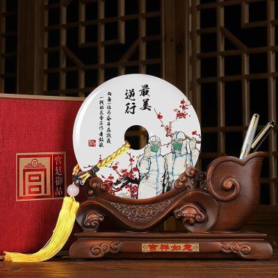 美帮汇抗疫英雄纪念品摆件白衣天使志愿者美逆行医生护士众志成城防疫