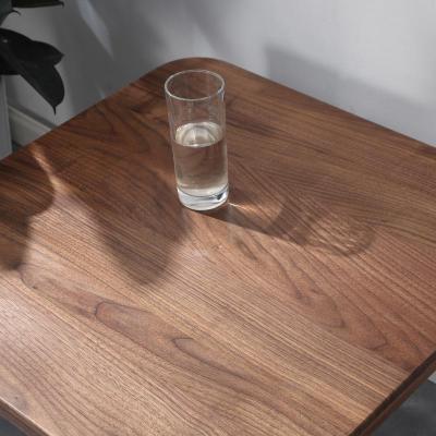 森美人胡桃之家北美纯黑胡桃木方几客厅沙发边桌简约小边几咖啡桌四方桌