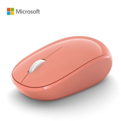 微软(Microsoft) 精巧蓝牙鼠标/1850无线鼠标 黑色 珊瑚橙 精灵蓝 薄荷绿 家用 商务便携 无线办公鼠标 珊瑚橙