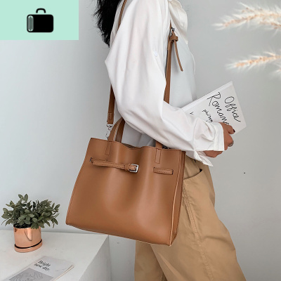韩版大包包女2020新款洋气手提百搭单肩包时尚大容量斜挎托特包NEW LAKE女士单肩包