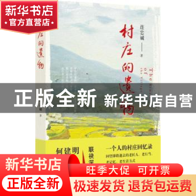 正版 村庄的遗物 连忠诚著 花城出版社 9787536086616 书籍