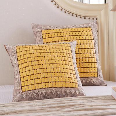 美帮汇夏天麻将块沙发抱枕套/含芯 夏季凉爽办公车载凉席靠背靠包腰枕