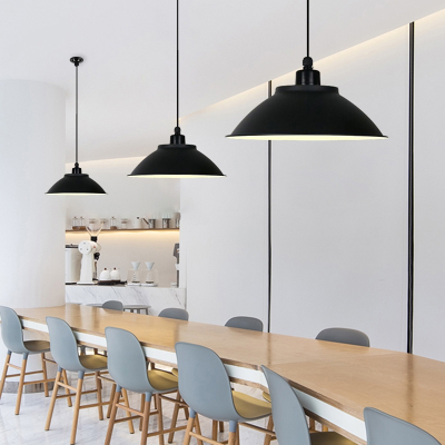 工业风喇叭单头吊灯工矿灯罩创意个性邦可臣展厅健身房舞蹈室餐厅灯