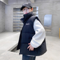 男童羽绒棉马甲冬季新款中大童保暖坎肩韩范儿童工装背心外穿
