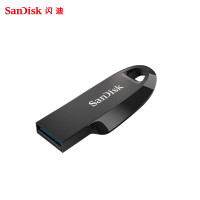闪迪(SanDisk)64GB USB3.2 U盘 CZ550黑色 安全加密 数据恢复 学习电脑办公投标 小巧便携