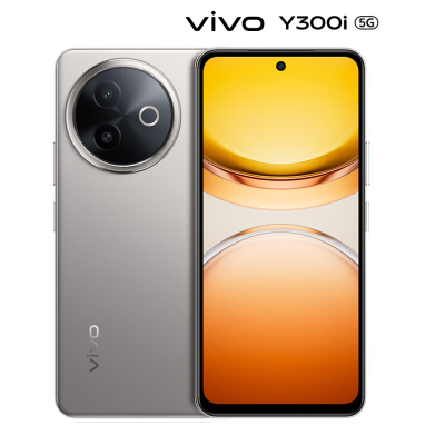 vivo Y300i 12GB+256GB 墨玉黑 抗摔金刚盾玻璃 6500mAh电池 全网通5G手机