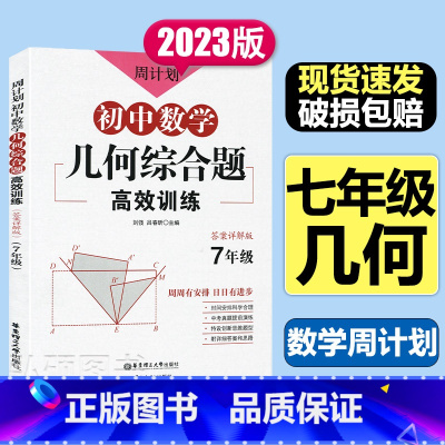 几何综合题 [正版]新版周计划初中数学几何综合题高效训练七年级7年级答案详解版中考真题提前演练创新思维题型华东理工大学出