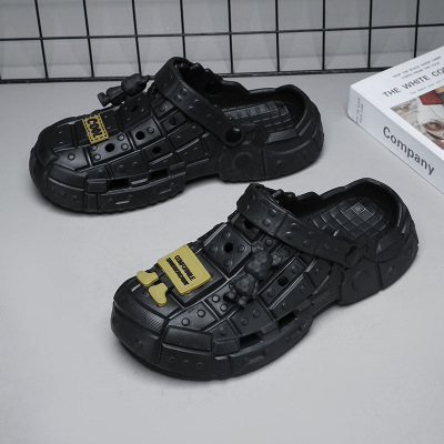 EVA轻便透气百搭沙滩度假休闲防滑大码男鞋夏季新款男士包头凉鞋