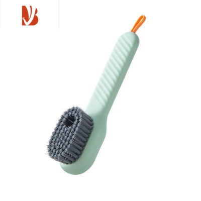 三维工匠加液鞋刷多洗鞋刷子家用按压式出液软毛洗衣清洁刷不伤鞋器