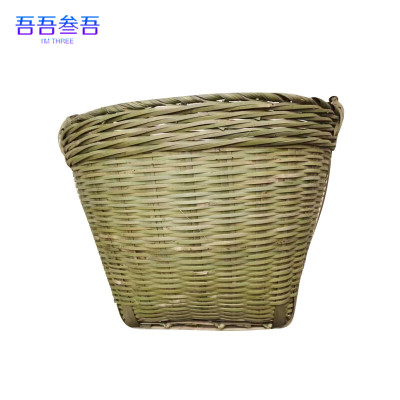 吾吾叁吾竹编工具竹筐竹制品大号杂物垃圾箩 50*40cm