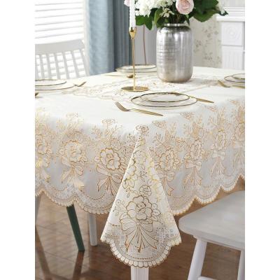 家柏饰(CORATED)pvc桌布防水防油免洗茶几餐桌布布艺北欧长方形家用美式桌子台布