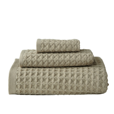 伊伊爱 蜂巢格浴巾