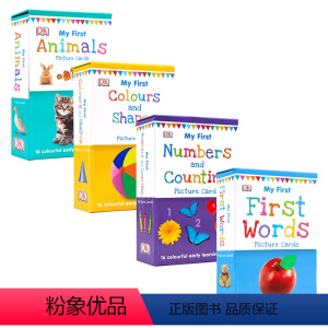 DK My First认读字卡4册 [正版]DK my first words 单词书 dk幼儿认知百科全书 英文原版