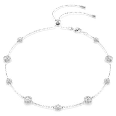 Swarovski女式项链可调节滑动双面闪耀多用配饰