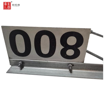 泰炙鼎 铝制反光双面标识牌(铝牌含支架)3M H38 个