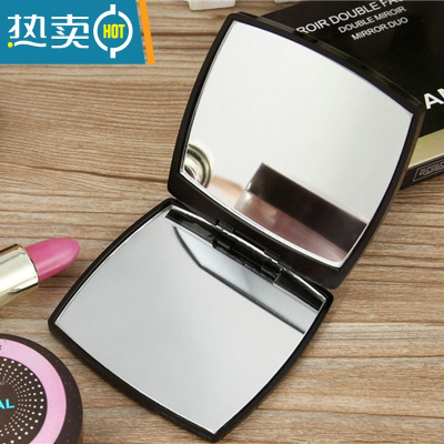 敬平随身便携翻盖补妆镜女化妆镜小镜子迷你折叠镜美容院纹绣手柄镜便携式用镜 迷你翻盖补妆镜