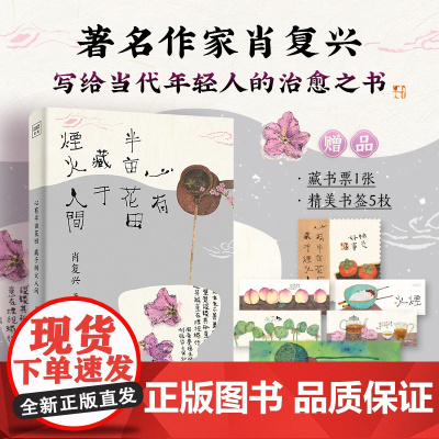 心有半亩花田 藏于烟火人间“中国好书”获得者肖复兴精选散文集 感受爱与生命的况味领略岁月沉淀的美好 李知弥手绘封面