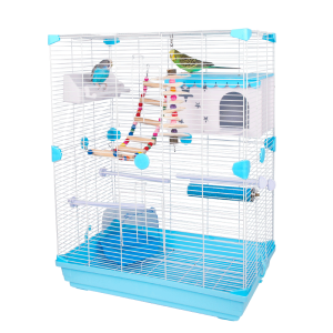 虎皮鹦鹉鸟笼牡丹玄凤小号别墅笼子文鸟珍珠鸟小号铁艺金属小鸟笼