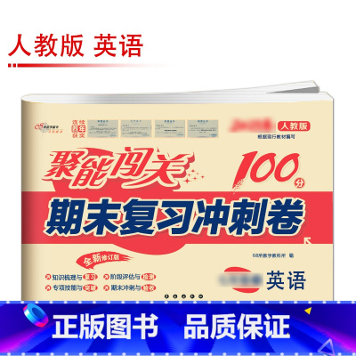 [人教版]英语 九年级下 [正版]聚能闯关初中期末复习冲刺卷100分国一上册试卷测试卷全套八九年级上下册初一二三语文数学