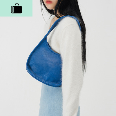 肥肥自制中古包包女2020新款韩国ins小众设计法棍腋下包单肩小包NEW LAKE女士单肩包