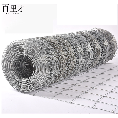 百里才 防护网镀锌铁丝网栅栏防锈草原养殖网 网丝2.2mm*网格10cm*10cm*宽1.5m 平方米