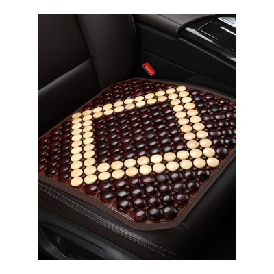 权夫人木珠汽车坐垫单片夏季凉垫三件套座垫珠子夏天椅垫透气单个屁屁垫