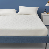 罗莱家纺(LUOLAI) A类抗菌可水洗双人床笠床罩 白色 180cm*200cm