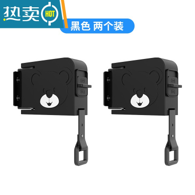 敬平隐形晾衣绳室内免打孔晒衣绳子伸缩晾衣架阳台卫生间收缩晾衣器 黑色[两个实惠装](绳带升级 防坠耐用)