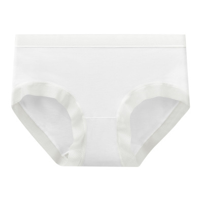 莫代尔内裤厂家女士内裤桑蚕丝三角裤帖牌舒适女生内裤蕾丝边